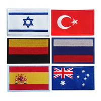 Тактическая нашивка в стиле милитари, флаг Израиля, Турция, Германия, Россия, Испания, Австралия, США, Швейцария, Южная Корея, значок с вышивкой, утюг — изображение 3