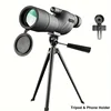 Transparent monocular telescope, variable frequency monocular telescope, suitable for outdoor camping hunting bird watching 6