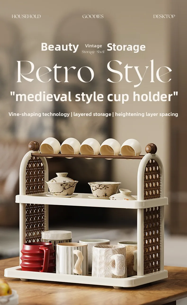 Description Picture 2 of itemMulti-Purpose Cup Holder Organizer - Drying Rack for Coffee Mugs, Tea Cups & Kitchen Glassware with Space-Saving Design