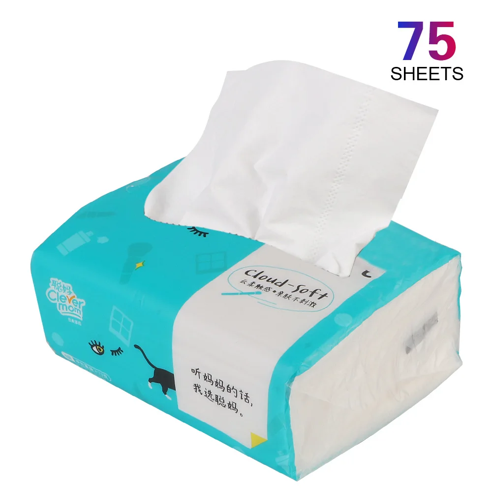 4 Layers 300 Sheets Toilet Paper Disposable Dinner Table Napkins Household Pure Wood Pulp Paper Towel Tissue
