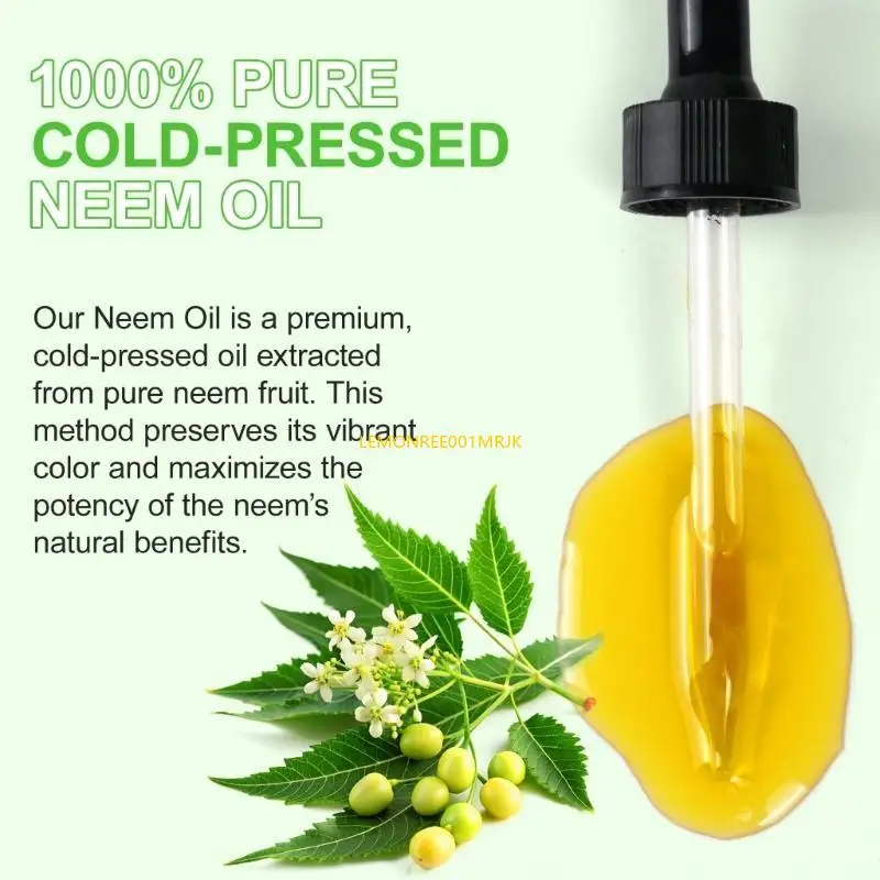 M4YA 60ml Cold Pressed Neem Oil Promote Healthier Hair Organic Neem Oil for Woman