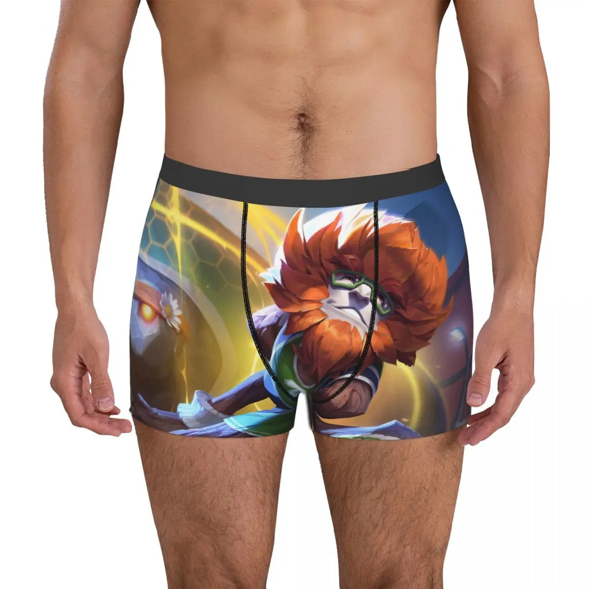 League Of Legends Ivern League Underpants Breathbale Panties Male Underwear Print Shorts Boxer Briefs