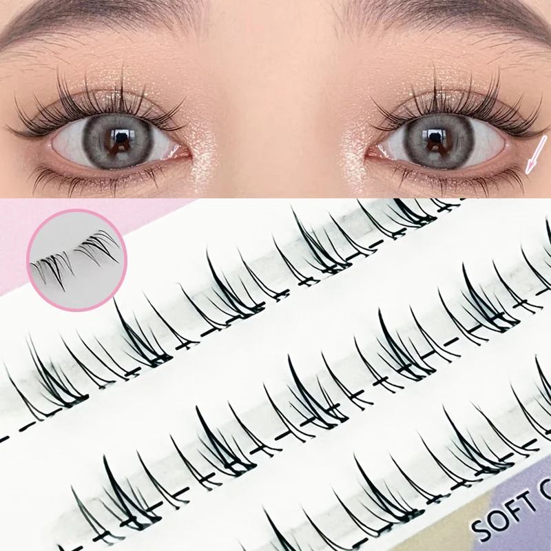 

Handmade DIY fake eyelashes segmented little wildcat lower eyelash novice eyelash tool
