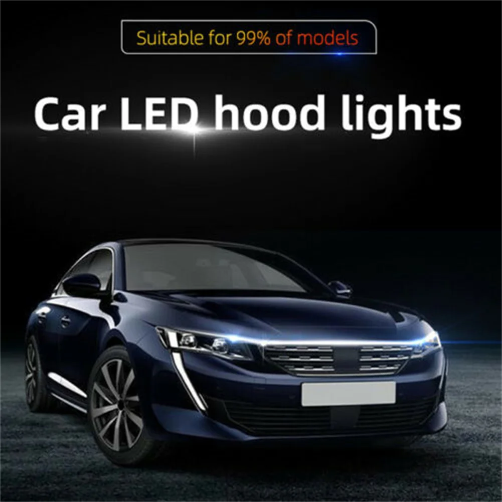 

1.8M 6500K Cold Light Universal Car Light Strip Light White 12V Ambient Light Daytime Running Light Waterproof