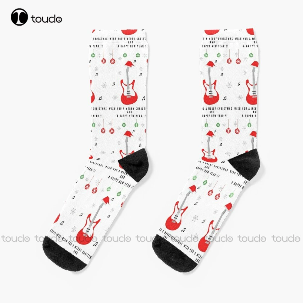 Snowy Christmas ! Musical Christmas Socks Sport Socks For Men 360° Digital Custom Streetwear Funny Sock Art| | AliExpress