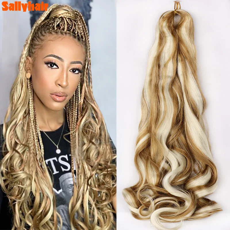 8 Packs French Curly Braiding Hair 24 Inch 100g/Pack Pre Stretched