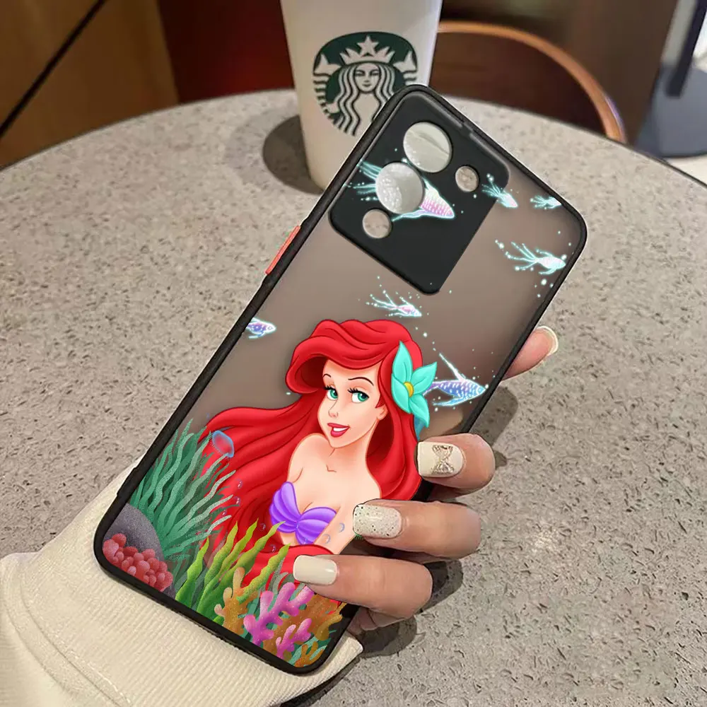 thumbnail image 1 of Funda mate para infinix NOTE 12 G96 11 10 8I 8 7 SMART 4 SPARK 8 8P 5 6 PRO S5 Funda Coque Capa Shell Anime princesa sirena, 1 of 5