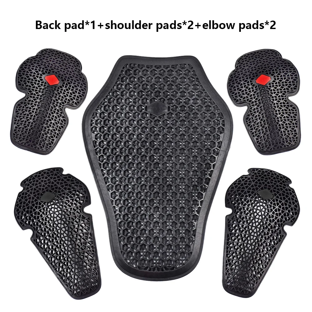 Motorcycle Armor Motorcycle Body Armor Body Protector Motorcycle Armor Vest Motorcycle Jackets Motorcycle Armor Pads Motorcycle Armor Accessories 5 Pcs CE Certification Motorcycle Jackets Protection Pads Riding Armor Back Shoulder Elbow Pads Rider Motocross Protective Gear