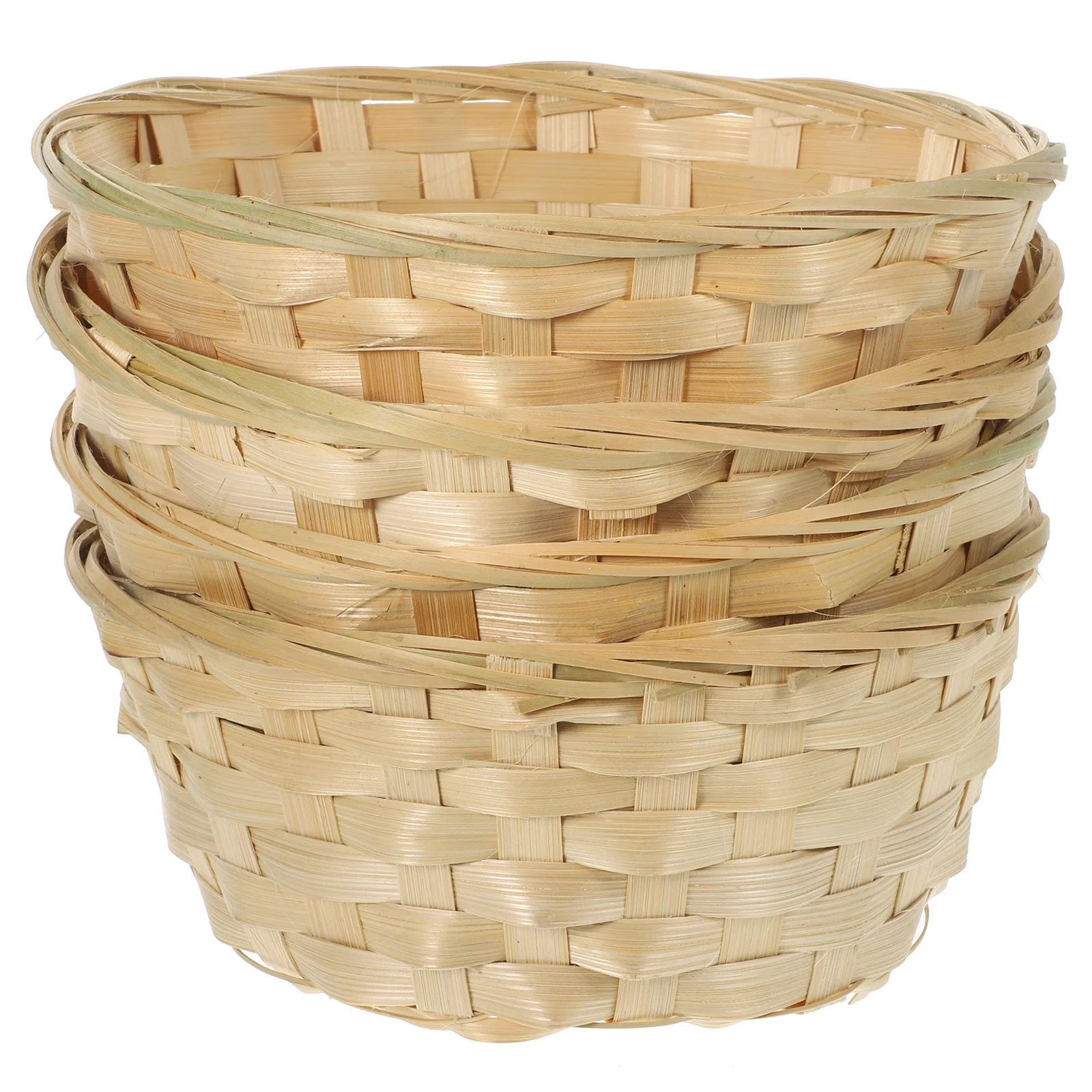 

4 Pcs Woven Basket Food Container Storage Bread Bamboo Snack Fruit Multipurpose Serving