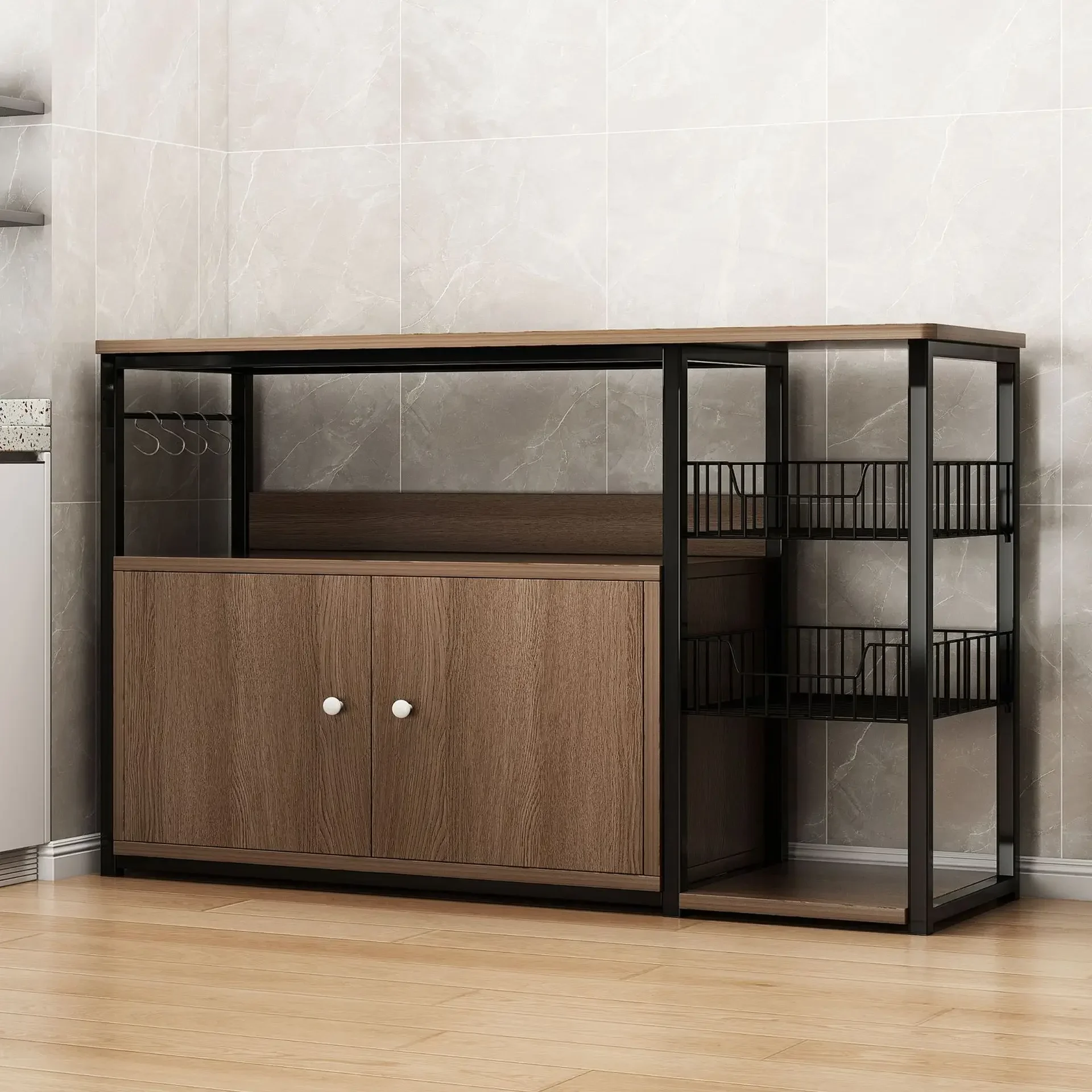 Modern et Shelves Sideboard Hallway Corner Mid Century Sideboard Multifunctional Locker Muebles De Cocina Kitchen Furniture