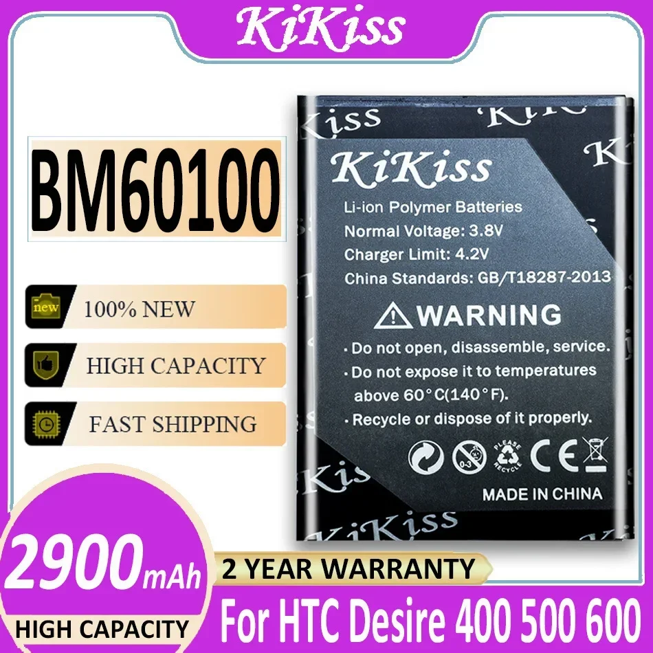 Batteria 2900Mah Bm60100 / Bo47100 Per Htc Desire 400 500 600 Dual Sim / One Sc/ One St/ One Su/ One Sv Batteria + Track No