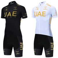 UAE Cycling Jersey Set 2024 Man's Team Short Sleeve Cycling Clothing MTB Bike Uniform Maillot Ropa Ciclismo Summer Bicycle Wear 1