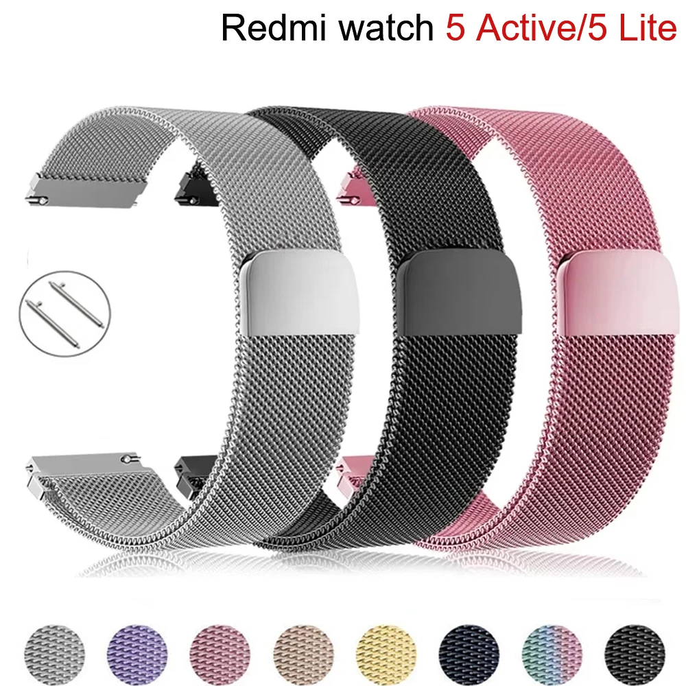Premium Milanese Loop Metal Band Bracelet for Smartwatches - 22mm Watch Strap Accessory