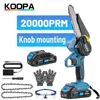 Koopa Tool 18V/21V Mini Cordless chainsaw, upgraded version of powerful motor, hand-held electric chain saw for cutting logs 1