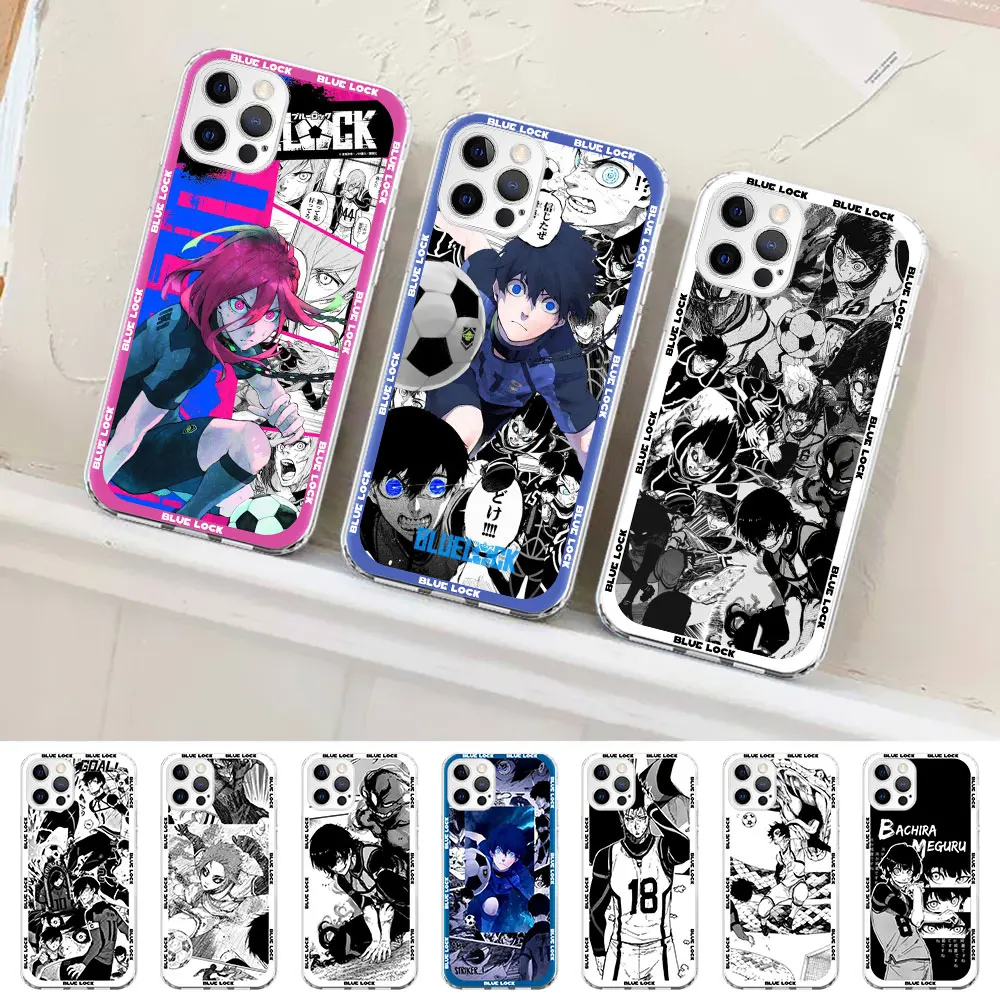 Custodia Anime Blue Lock Per Apple Iphone 14 Plus 13 12 Mini 11 15 Pro Max Xr Xs 7 8 Plus X Cover Trasparente In Tpu