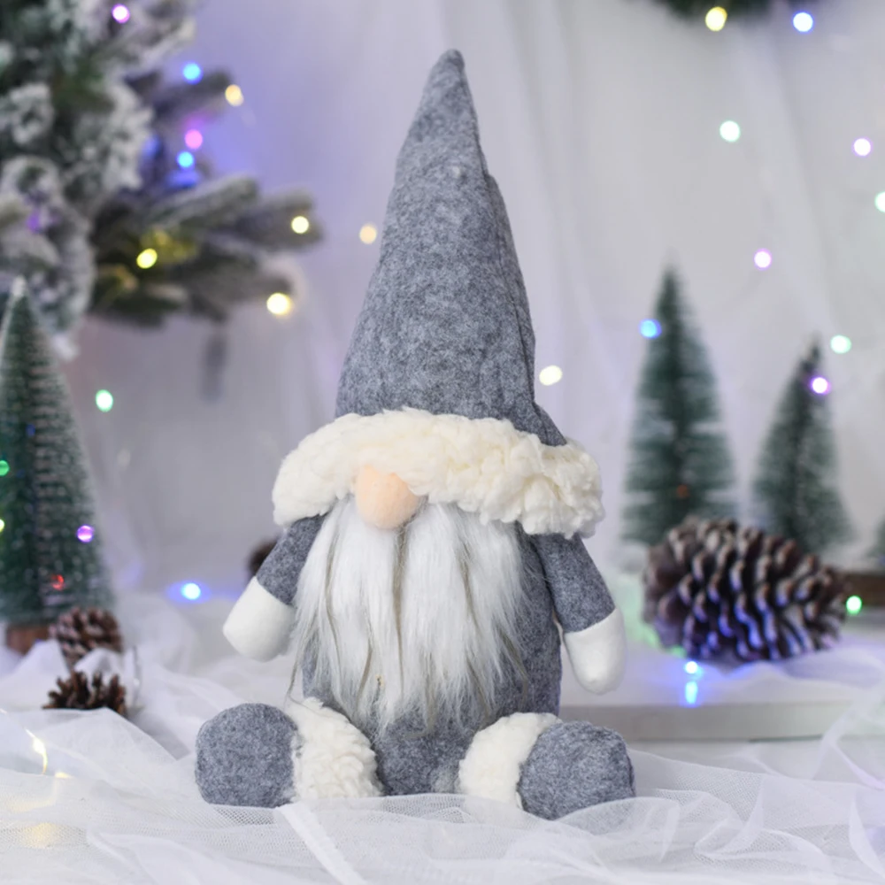 Gnomo Di Natale Peluche Tomte: Decorazione Fatta A Mano 29 Cm, Rosso E Verde, Per Casa E Albero - 5