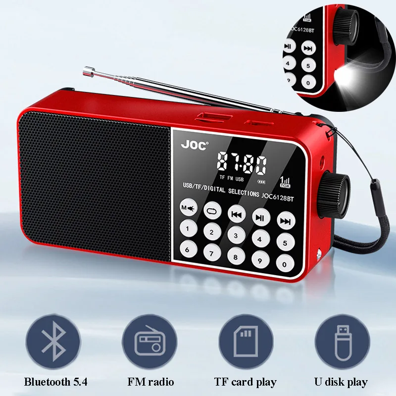 Mini-Portable-FM-Radio-HD-LED-Display-Radios-Wireless-Bluetooth-Speaker ...