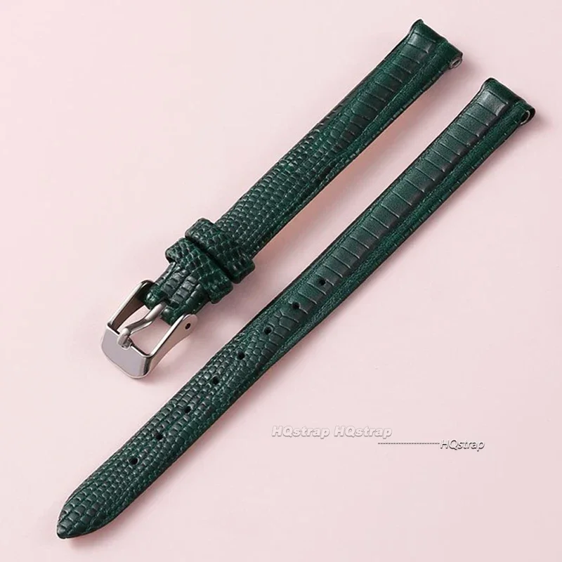 Soft Leather Slim Wristwatch Bands - Women's Fashion Ultra-Thin Strap