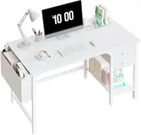 3 TYPES White Small Desk with Drawers - 40 Inch Computer Desk for Small Space Home Office Modern Simple Study Table PC Desks 2