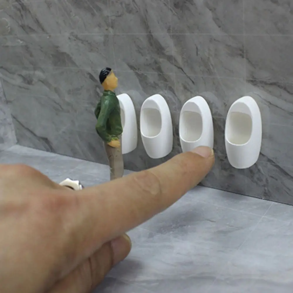High Quality 1:12 Dollhouse Miniature Urinal White Gift White Toilet Furniture Accessories Mini House Decor