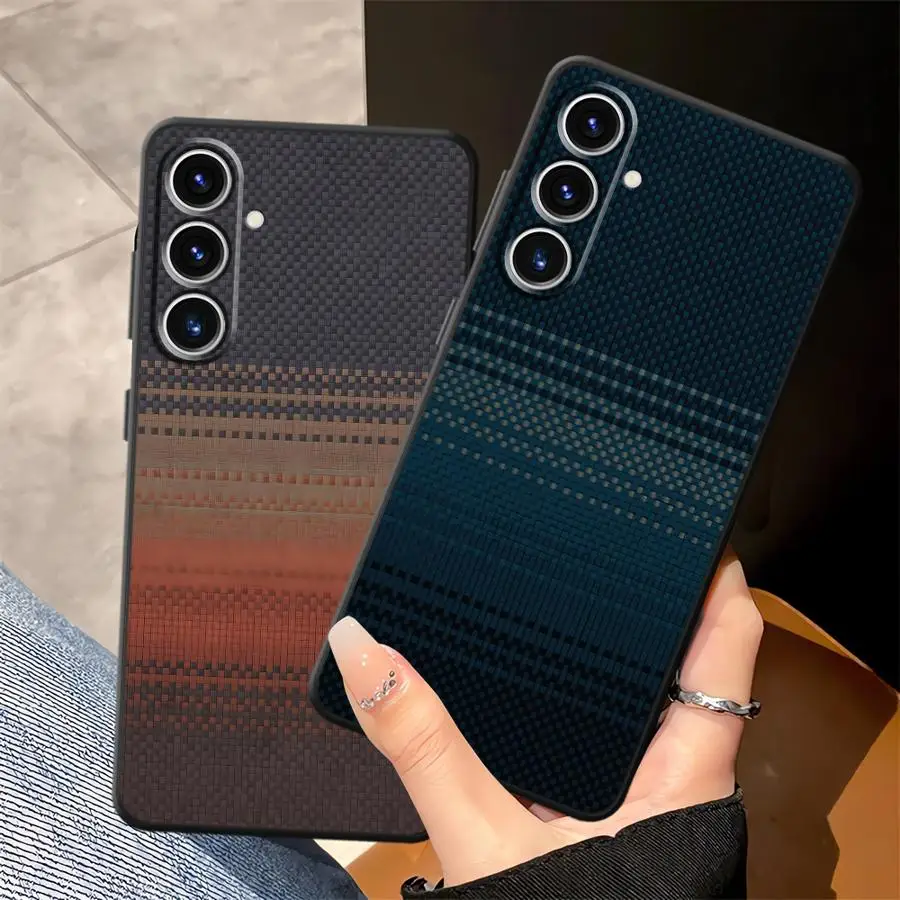 Sleek Carbon Fiber Pattern Protective Phone Case