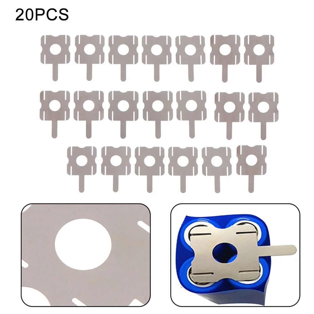 20pcs U-shaped Nickel Sheets Spot Welding Tools Lithium Pack Plated Replacement Soldering Tools Battery Welding Accessories durable high quality practical iron tips soldering station sting tip tools welding iron replacement soldering 1pc accessories