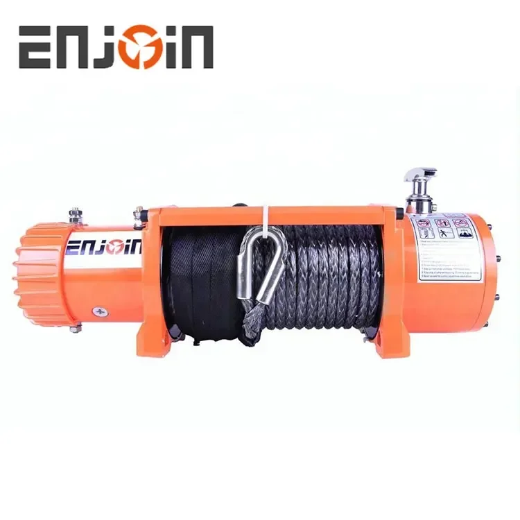 ENJOIN 1 전기 윈치, 케이블 또는 스트랩 포함, 4x4 복구, 오프로드, 13500 lbs, 12V