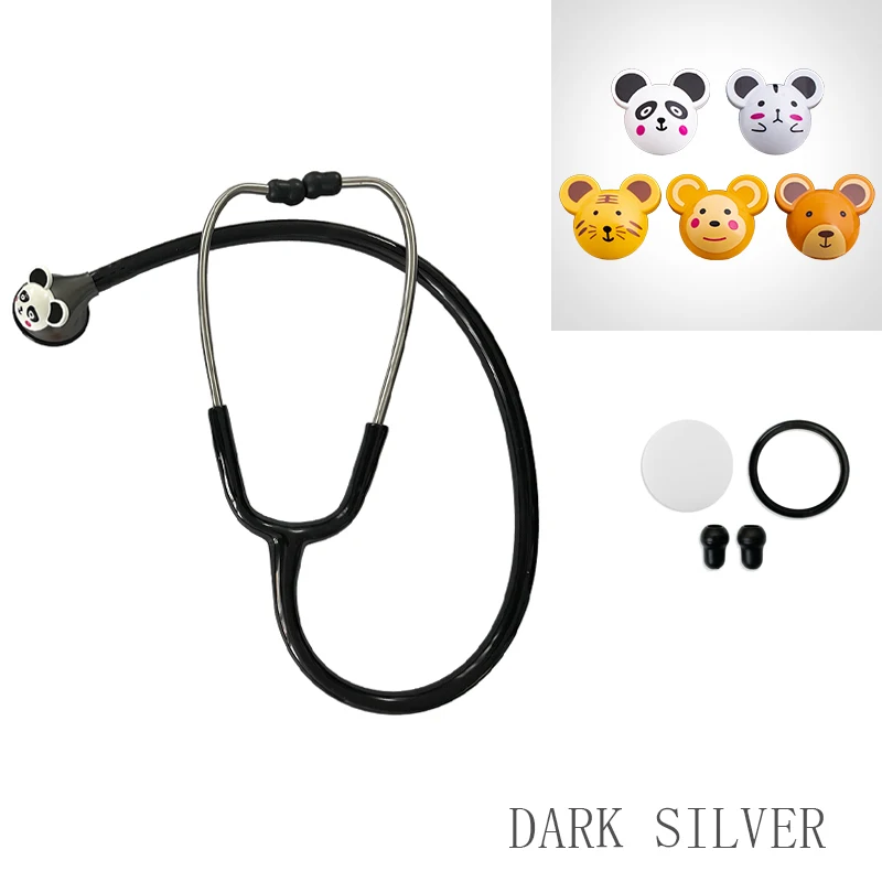 Multicolors Medical Cute Animal Cartoon Single Sided Head Pediatric Cardiology Nursing Stethoscope For Kids and Young Children