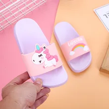 voorspelling Toegangsprijs Opgewonden zijn Regenboog eenhoorn slippers voor jongens meisjes nieuwe zomer kinderen  strandschoenen baby peuter zachte indoor slippers kinderen sandalen -  AliExpress