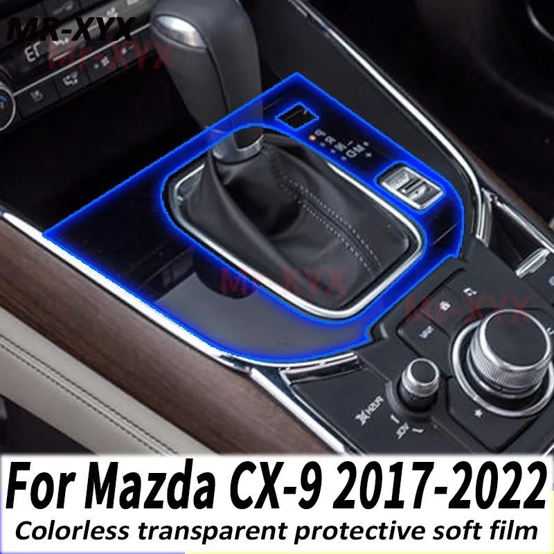 

For MAZDA CX-9 CX9 2017-2021 Gear Panel Navigation Automotive Interior Screen Protective Film TPU Anti-Scratch Sticker Protect
