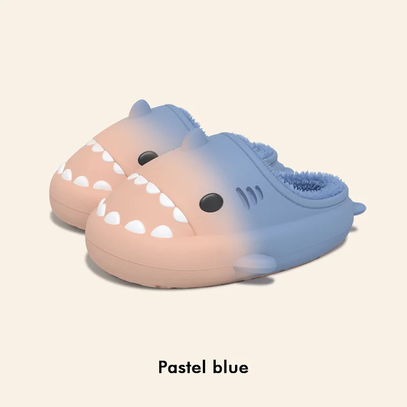 Comwarm Winter Männer Shark Hausschuhe Flauschigen Männer Cartoon Hausschuhe Plüsch Männer Shark Baumwolle Schuhe Im Freien Wasserdichte Fuzzy Männer Hausschuhe – Detail 7