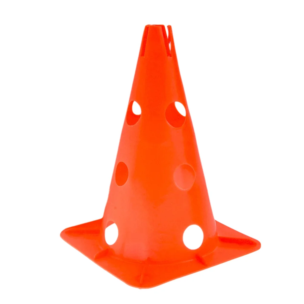 

5pcs 30CM Marker Cones Collapsible Slotted Cones Hollow Out Sign Barrel Skating Flat Flower Post Logo Cone Windproof Football