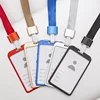 New Metal Alloy Work Name Card Holders Fashion  Business Work Card ID Badge Lanyard Holder Men Women Aluminum ID Business Case 1