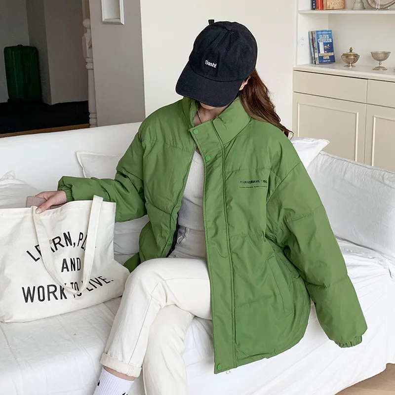 

Простой короткий пуховик, женская зимняя новая маленькая Корейская версия, свободная женская одежда