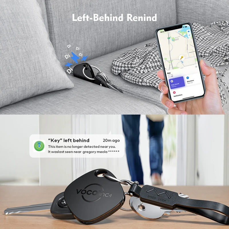 VOCOlinc Locator Mini Smart GPS Tracker Positioning Tag Anti-loss Device Key Kids Pet Car Finder Work With Apple Find My