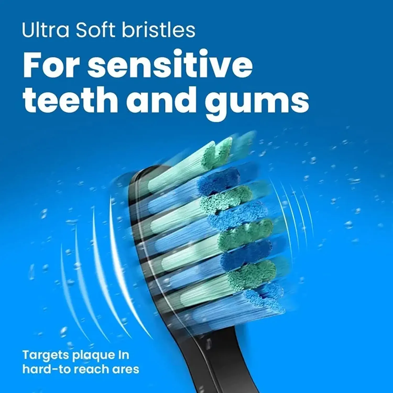 4 Pcs Electric Toothbrush Heads Compatible with Fairywill D7/D8/FW507/FW508/FW551/917/959/SG-E9 Moderately Soft Bristles Brush 6