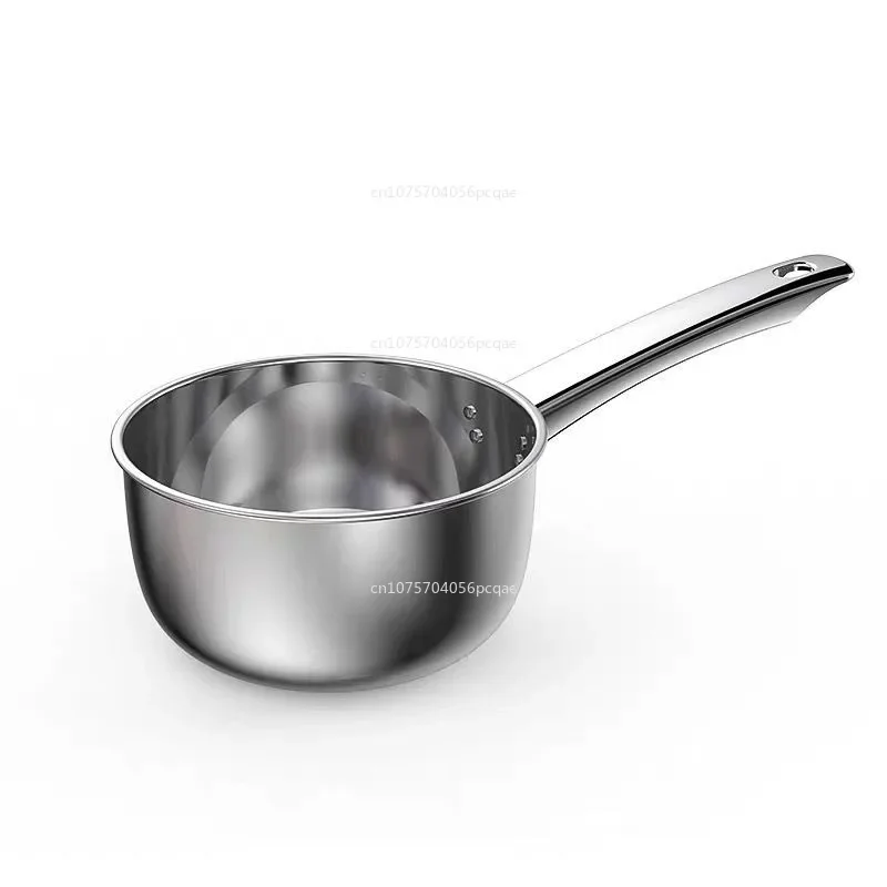 1PC Stainless Steel Pan Pot Thickening Non-stick Suop Pan with Handle Milk Pot Hot Household Cooking Tools Kitchen Utensils