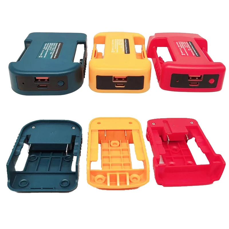 Fonte de Alimentação Usb para Makita Dewalt Milwaukee 14.4v 18v Bateria de Lítio 20v Interface tipo c Conversor Usb Adaptador de Alimentação - Image 4