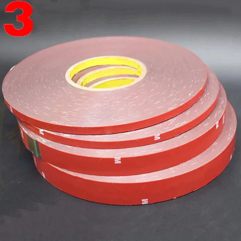 

Gray Strong Permanent Acrylic Foam Double-Sided self-adhesive Adhesive Glue Tape Super Sticky Red Liner 4229P 50MM 40MM 20MM