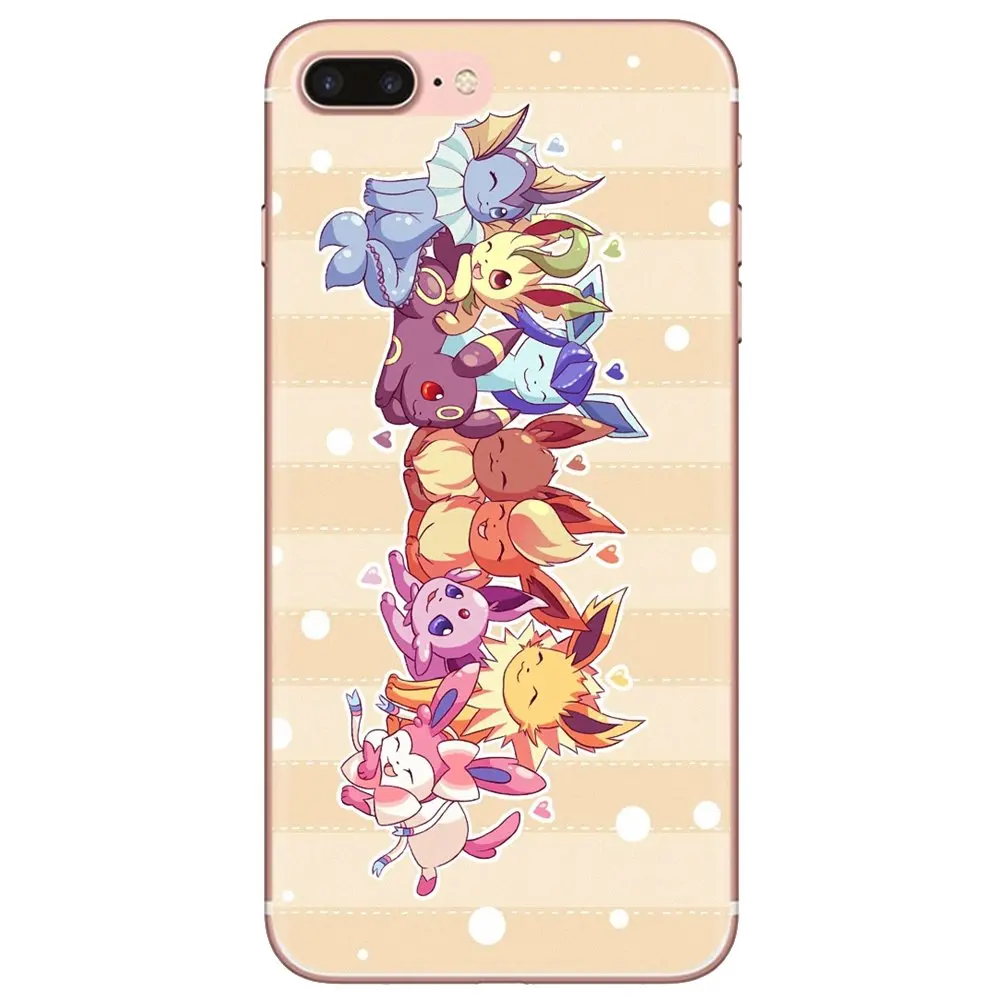 meizu cover Soft TPU Phone Cover For Meizu M6 M5 M6S M5S M2 M3 M3S NOTE MX6 M6t 6 5 Pro Plus U20 Rainbow Pokemon Eevee Evolution Art best meizu phone case brand Cases For Meizu