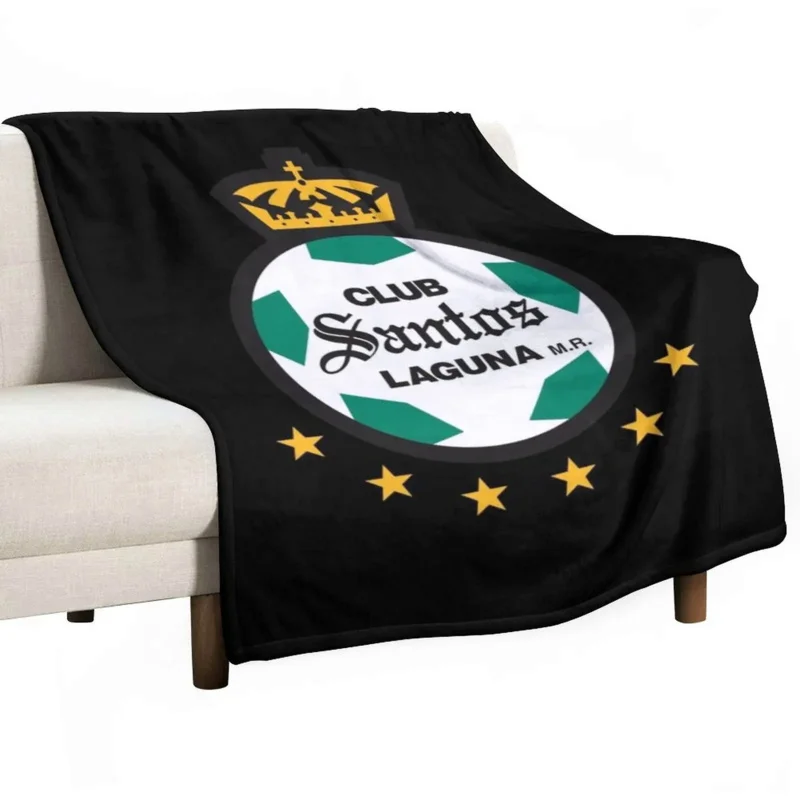 

Club Santos Laguna Throw Blanket Flannel Fabric Fashion Sofa Blankets