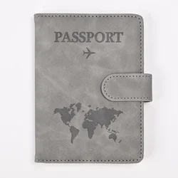 Deluxe PU Leather Travel Passport Wallet with Credit Card Holder (GRAY)