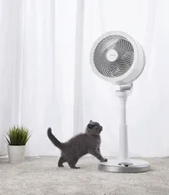  Emmett air circulation fan household fan Floor fan bench quiet DC turbine fan [Swan] 