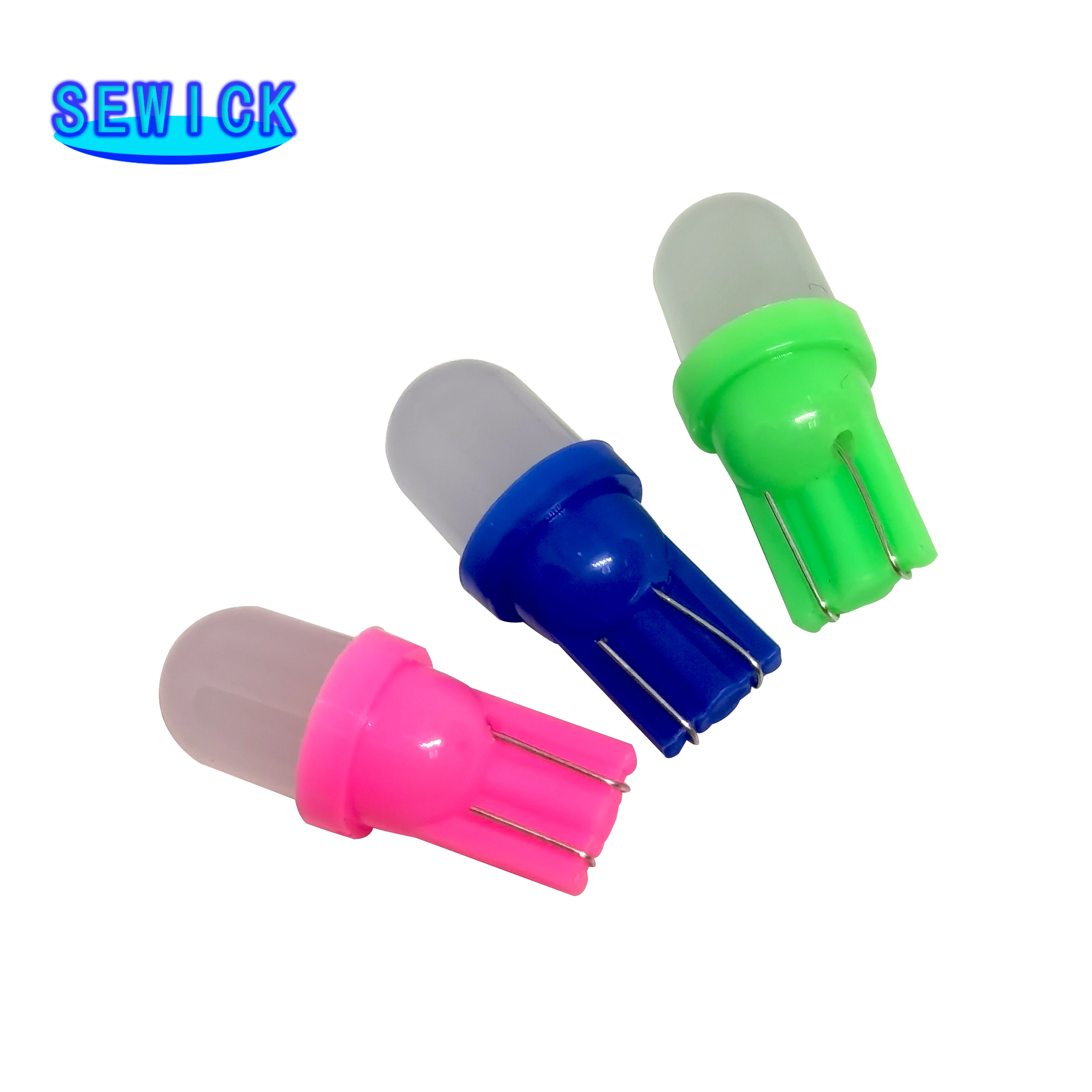 할인 100Pcs 비극성 AC DC 6V 6.3V 194 T10 서리로 덥은 Len 비 극성 핀볼 게임 기계 백색을 가진 555 LED F10 웨지 베이스