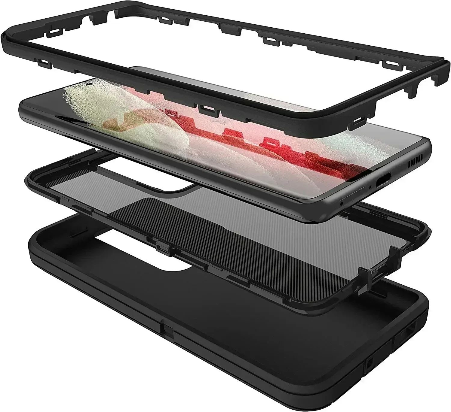 Coque Armor Otter X Box pour Samsung Galaxy A55 S23 S22 S21 S20 S24 Ultra S10 S8 S9 Note 20 10 Coque Armor antichoc robuste_voghion.com