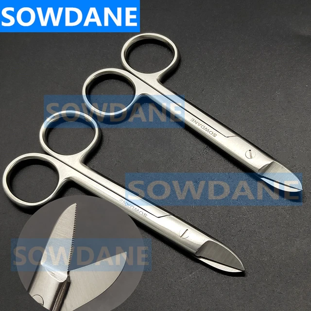 Dental Orthodontic Beebee Crown Scissor Scissors Half Moon Curved Straight  Dentist Wire Cutter (max 0.3mm