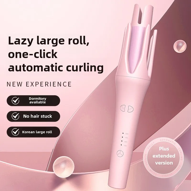 Fully Automatic Hair Curler Portable Curling Wand with Anti-Scald New Hair Curling Iron Anti-Tangle Curler for Styling