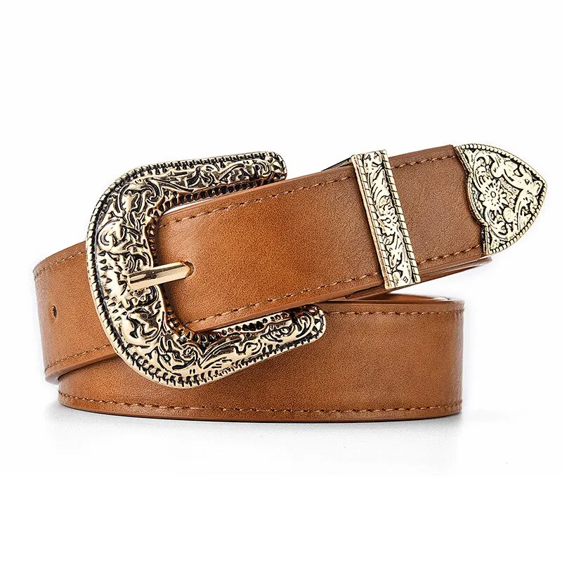 Gold buckle khaki
