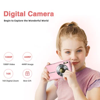 FHD 44MP 1080P Digital Camera Rechargeable Cameras with 16x Zoom Compact 2.4 inches Camera Cameras for for Kids Adults Beginners 2