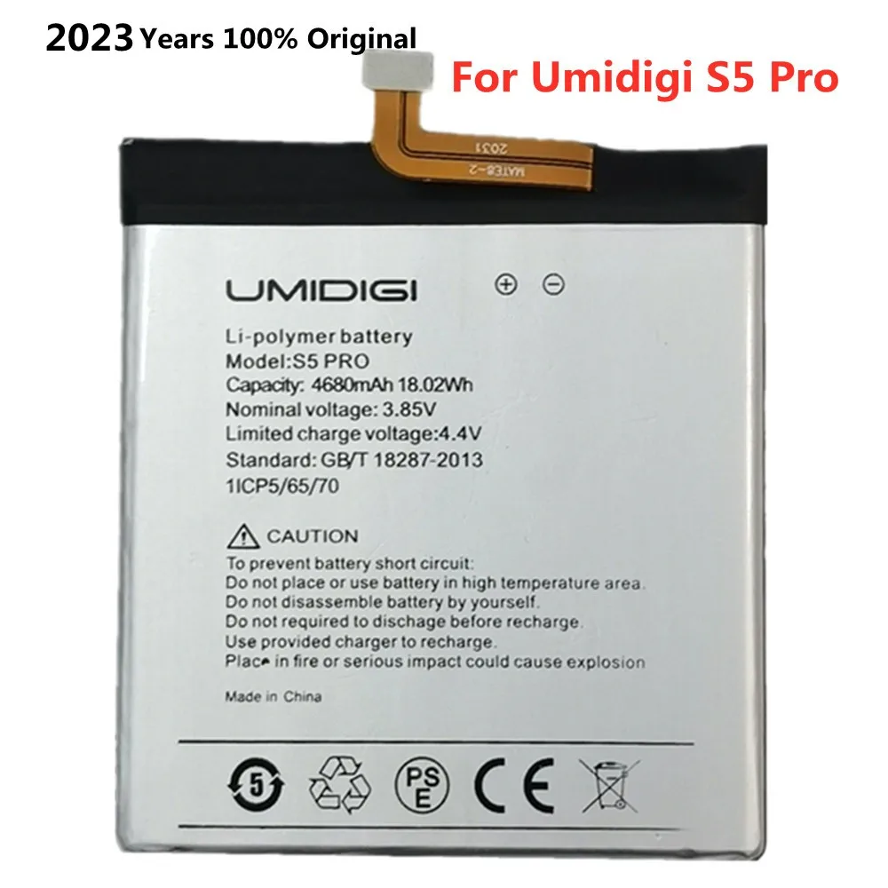 

2023 New 100% Original UMIDIGI 4680mAh Rechargeable Battery For UMI UMIDIGI S5 PRO Cell Mobile Smart Phone Replacement Batteries